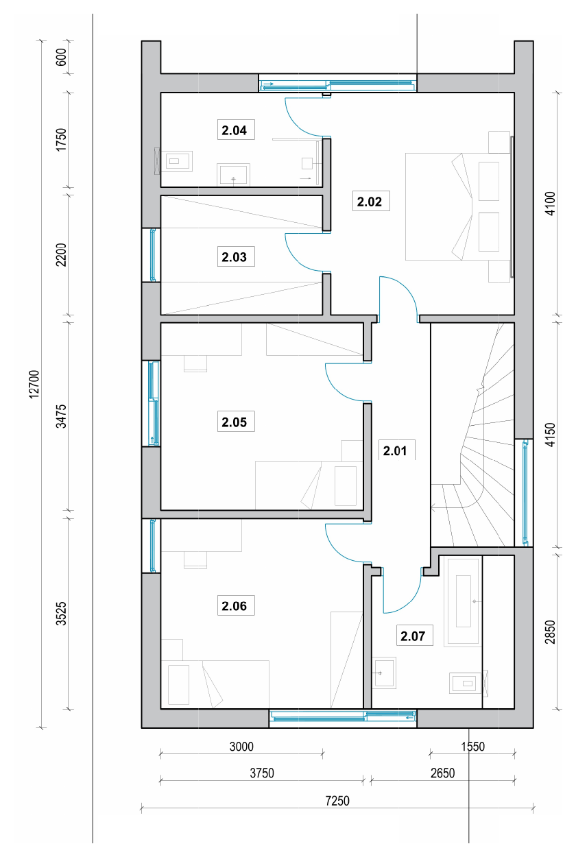2. Podlažie